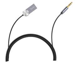 Hoco DUP02 in-car bt audio receiver spring cable Hoco DUP02 in-car bt audio receiver spring cable